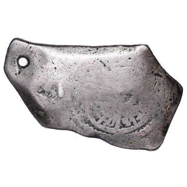 Guatemala, 8 reales, sun-over-mountains countermark (Type II, 1839), on cross side of a Mexico City,