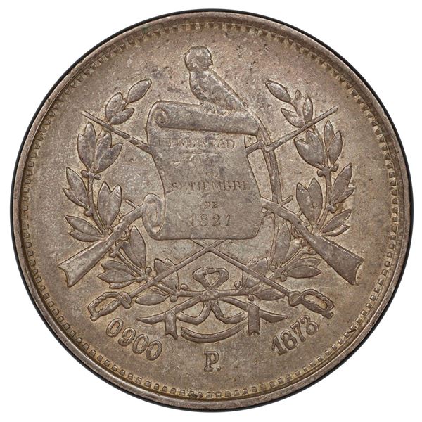 Guatemala, 4 reales, 1873-P, PCGS XF45, ex-Pat Johnson.
