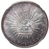 Image 1 : Mexico City, Mexico, cap-and-rays 1 peso, 1908 GV, NGC MS 62.