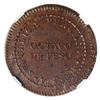 Image 2 : Lima, Peru, provisional copper 1/8 peso, 1823, NGC MS 61 Brown.