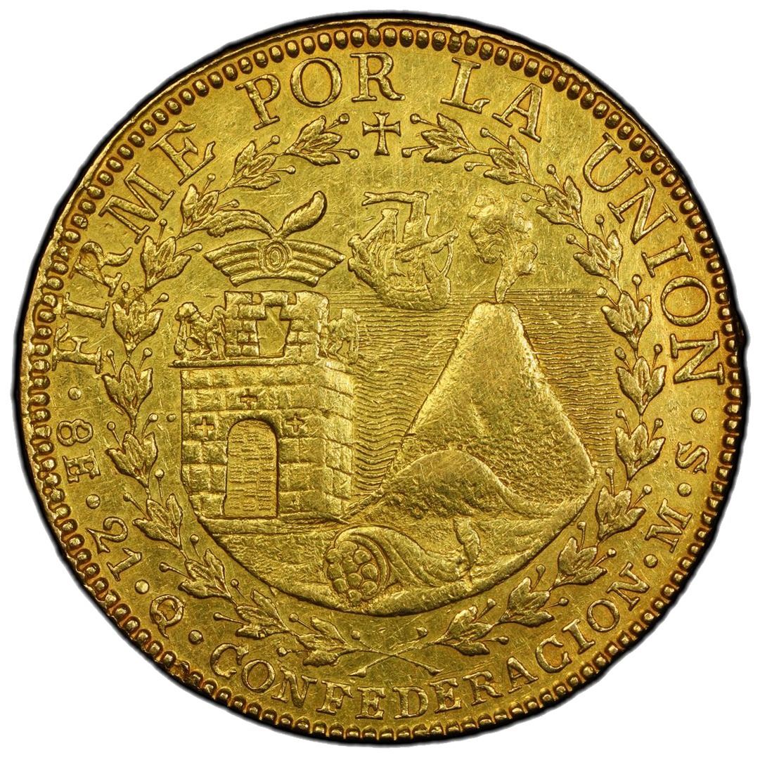 Cuzco, Peru (Republic of South Peru), gold 8 escudos, 1838 MS ...