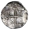 Image 2 : Seville, Spain, cob 8 reales, Philip II, assayer not visible (Gothic D at 4 o'clock outside tressure