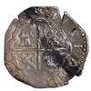 Image 2 : Valladolid, Spain, cob 1 real, Philip II, assayer oA, rare.
