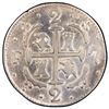 Image 2 : Caracas, Venezuela, royalist 2 reales, Ferdinand VII, 1820 BS, F-7 flanking cross, lions at top left