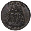 Image 2 : Great Britain, small copper medal, 1781, Admiral G.B. Rodney / HMS Sandwich.