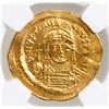 Image 1 : Byzantine Empire, AV solidus, Justinian I, 527-565 AD, Constantinople mint, NGC Ch AU, strike 4/5, s