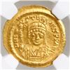 Image 1 : Byzantine Empire, AV solidus, Justin II, 565-578 AD, Constantinople mint, NGC MS, strike 5/5, surfac
