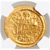 Image 2 : Byzantine Empire, AV solidus, Maurice Tiberius, 582-602 AD, Constantinople mint, NGC MS, strike 4/5,