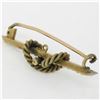 Image 5 : Antique Victorian 15k Yellow Gold Seed Pearl Knot Bar Pin Brooch