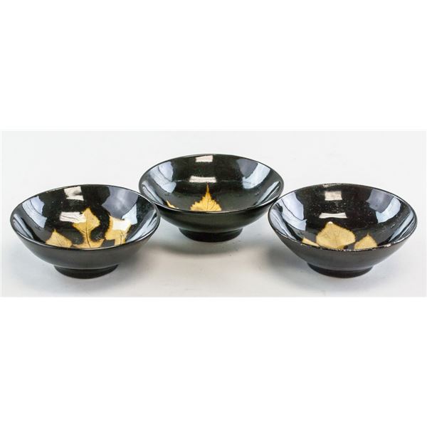 Lot of Three Chinese Jin Style Porcelain Bowls