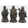 Image 1 : Lot of Three Chinese Bronze Statues Fu Lu Shou