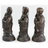 Image 2 : Lot of Three Chinese Bronze Statues Fu Lu Shou