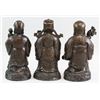 Image 3 : Lot of Three Chinese Bronze Statues Fu Lu Shou