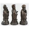 Image 7 : Lot of Three Chinese Bronze Statues Fu Lu Shou