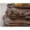 Image 4 : Chinese Lingzhi Stone Carved Brush Rest with Stand