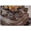 Image 7 : Chinese Lingzhi Stone Carved Brush Rest with Stand