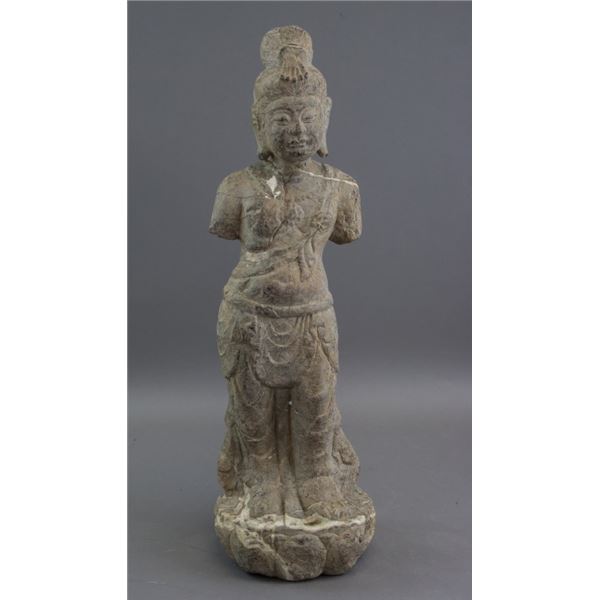 Chinese Stone Carved Buddha Figure