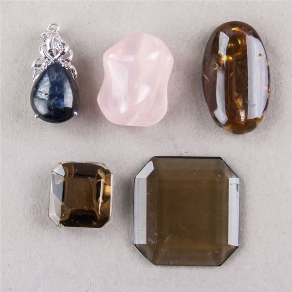 Lot of Five Assorted Jewellery Stones