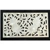 Image 1 : Chinese White Jade Carved Flowers Panel Openwork