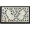 Image 2 : Chinese White Jade Carved Flowers Panel Openwork