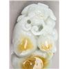 Image 3 : Chinese Two Color Jade Carved Lion Toggle