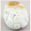 Image 5 : Chinese Two Color Jade Carved Lion Toggle