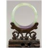 Image 1 : Chinese Two Color Jadeite Carved Bangle