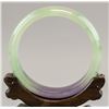 Image 2 : Chinese Two Color Jadeite Carved Bangle