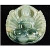 Image 4 : Chinese Two Tone Jadeite Carved  Buddha Pendant