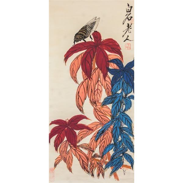 Chinese Watercolor on Paper Qi Baishi