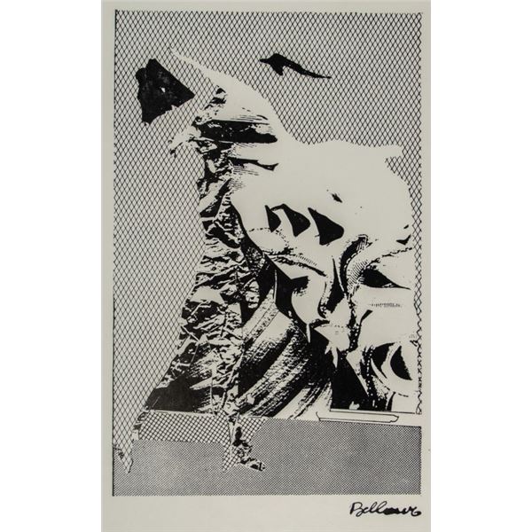 German Ink on Heavy Paper Signed Bellmer