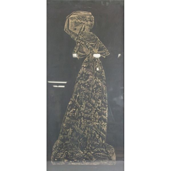 Gold Gilt Litho Margaret Bernard Peyton 1978