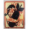 British Mixed Media on Metal Board Signed Banksy