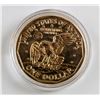 USA 24kt Gold Plated One Dollar Coin
