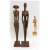 Lot of Three Wood Carved Statues Spanish