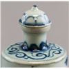 Image 6 : Two Blue & White Copper Red Snuff Bottles Marked