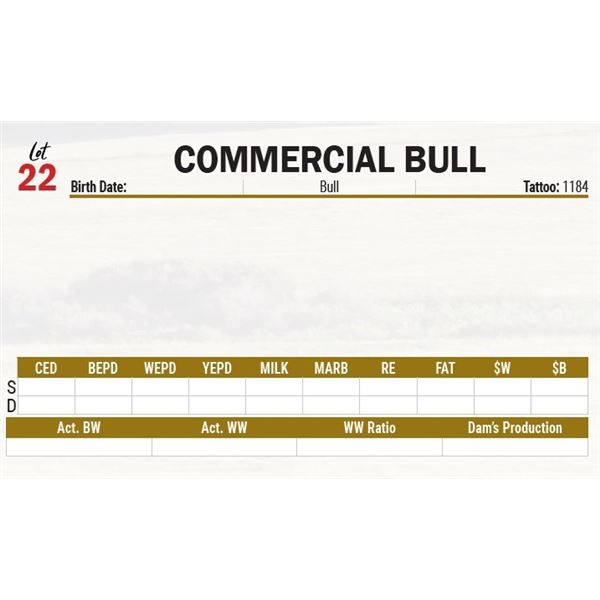 COMMERCIAL BULL