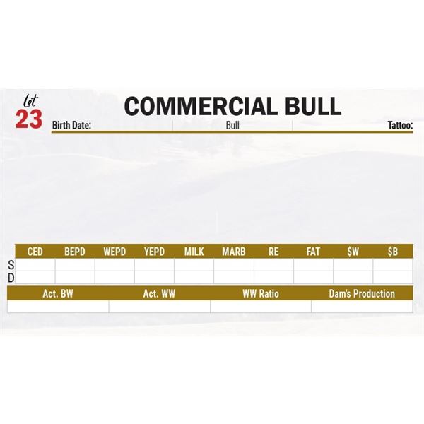 COMMERCIAL BULL