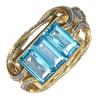 Image 1 : 10K Gold 2.8ct Ladies Sky Blue Topaz Ring  (JEW-286)