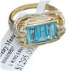 Image 3 : 10K Gold 2.8ct Ladies Sky Blue Topaz Ring  (JEW-286)