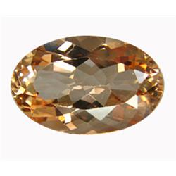 49.85ct Top Golden Cognac Color Imperial Topaz Gemstone FLAWLESS (GEM-14898)