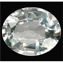 2.10ct Scintillating Oval Genuine White Aquamarine AAA (GEM-14845)
