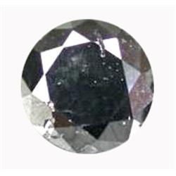 .22ct Jet Black Round Natural Diamond (GEM-14829B)