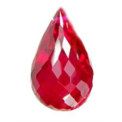 17.1ct Pretty Top Red Briolette Topaz  Brazil (GEM-14629A)