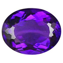 26.35ct First Class Purple Oval Cut Amethyst Uruquay (GEM-14572)