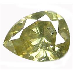0.22ct Green Yellow Pear Natural Loose Diamond (GEM-13922)