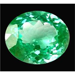 23.90ct Oval Facet Green Blue AAA Flourite (GEM-13917)