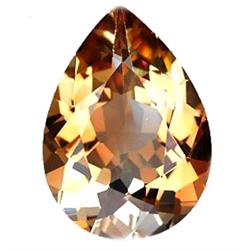 15.40ct Imperial Pear Peach Pink Imperial Topaz FLAWLESS (GEM-13385)