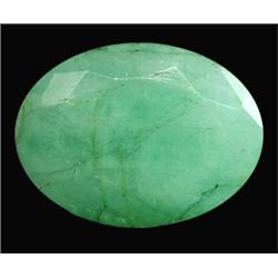 4.10ct Excellent Oval Cut Natural Green Zambian Emerald (GEM-12835)