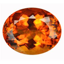 20.00ct AAA Orange Oval Cut Citrine (GEM-12446)